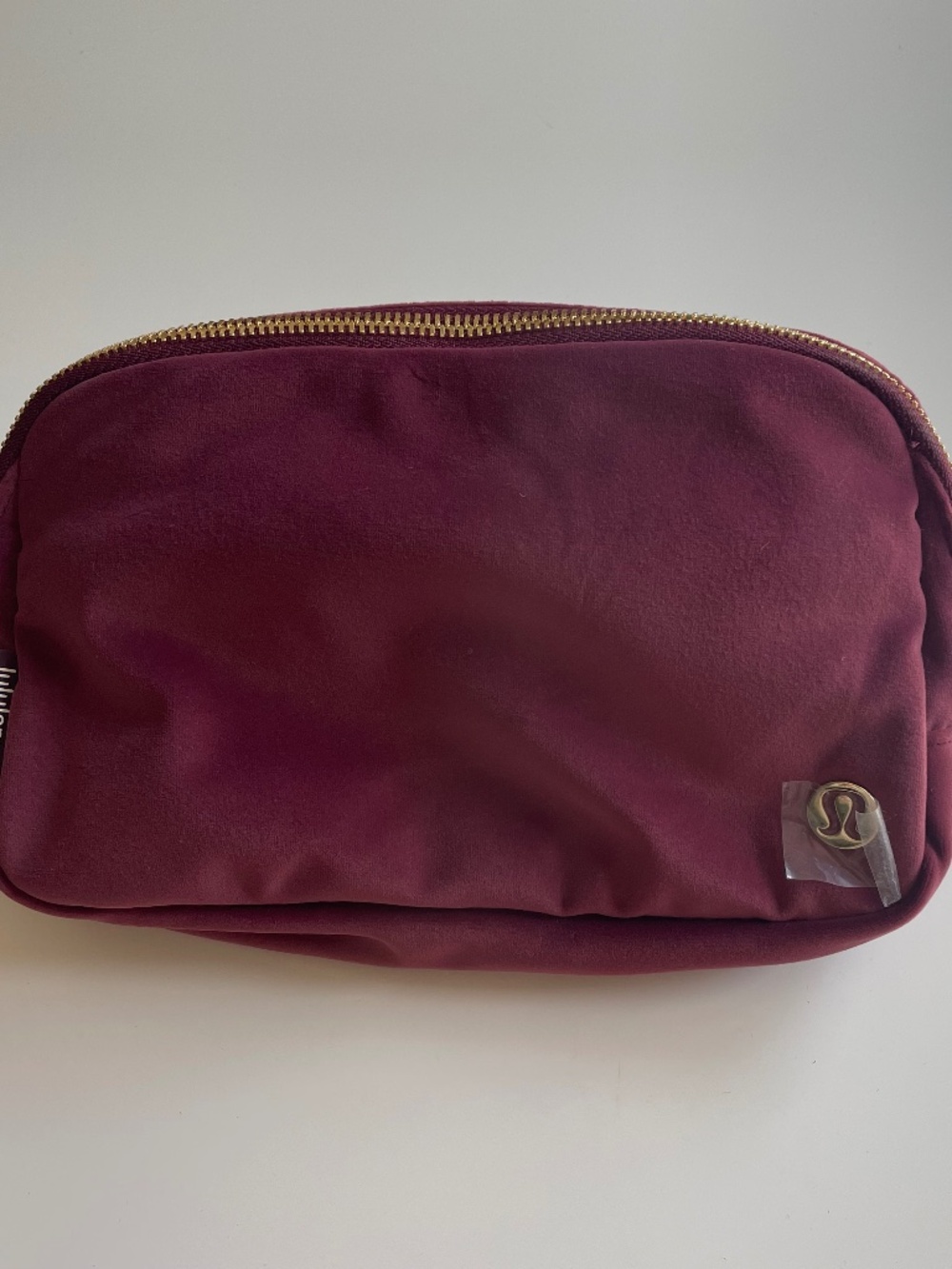 NWT Lulu Velvet Belt bag gold hardware